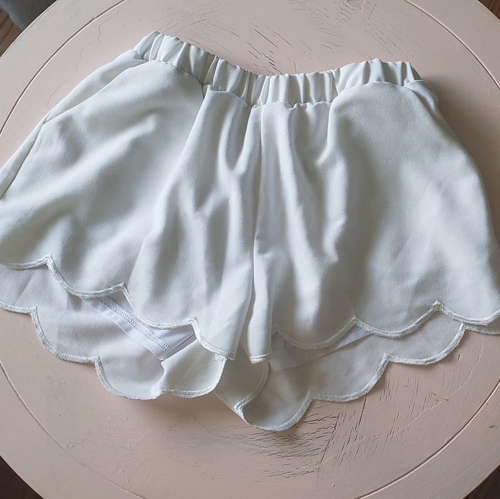 White Dress Shorts